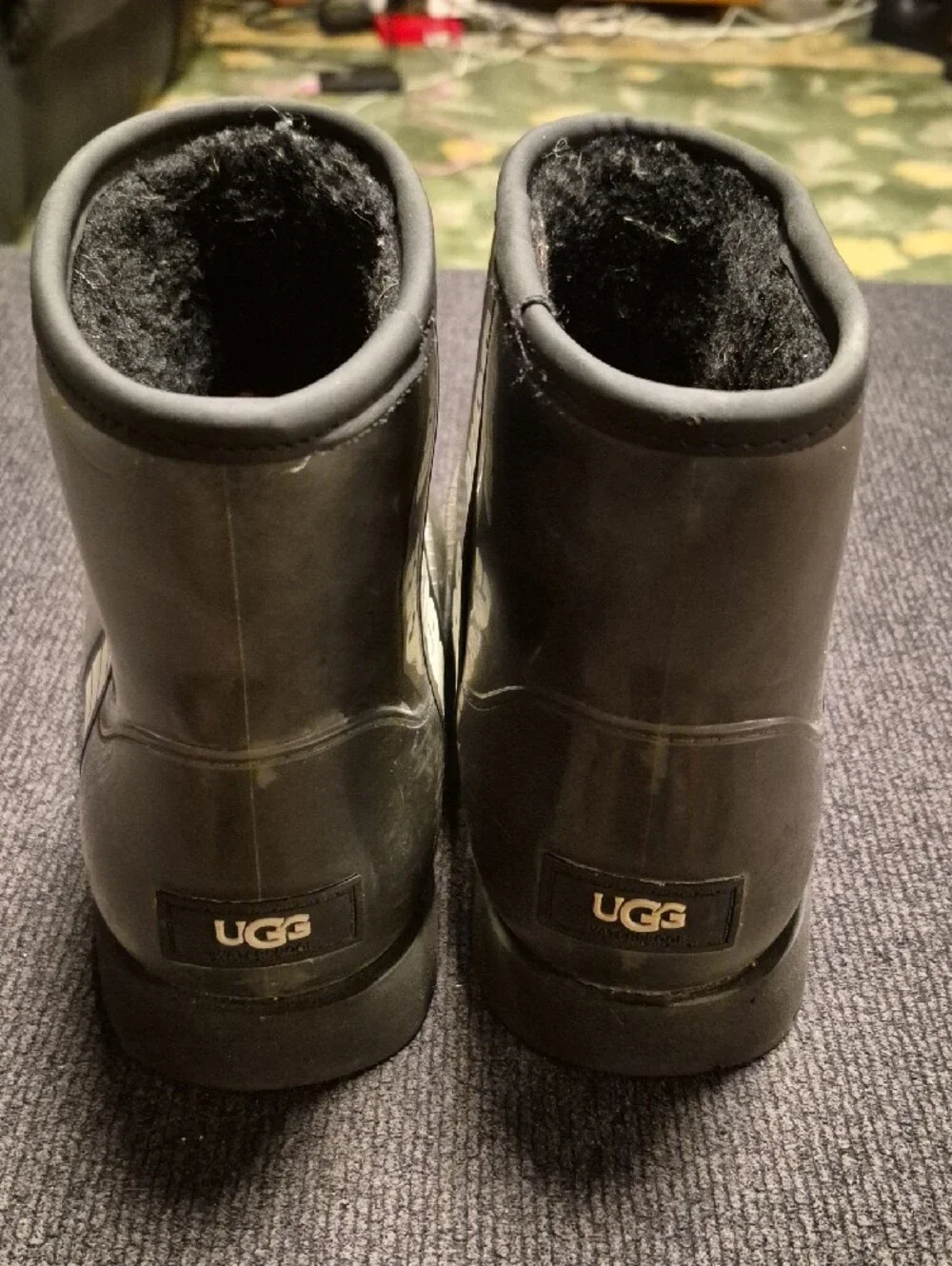 UGG Men's Short Waterproof Rain & Snow Boots in Black